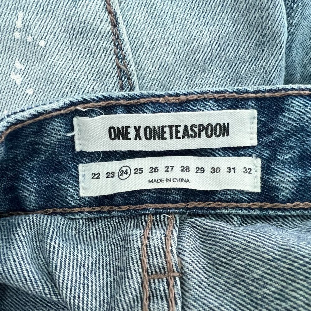 One X One Teaspoon harem style distress jeans size 24 - Picture 4 of 5